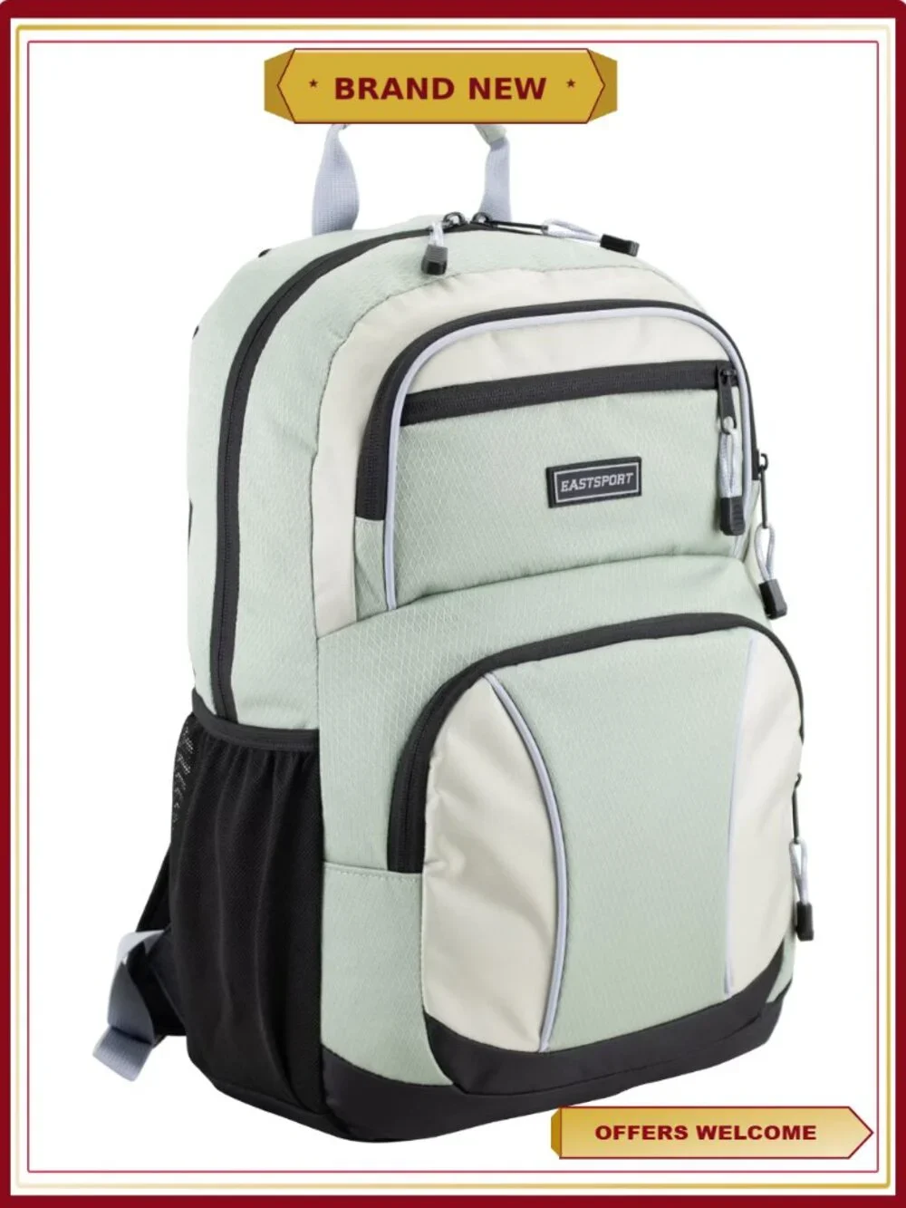 Sport Backpack with Laptop Sleeve Water Bottle Pockets